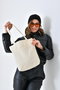 Zoozie Bags Bolso Tote de Gabardina Crudo 33 x 45 x 10 cm